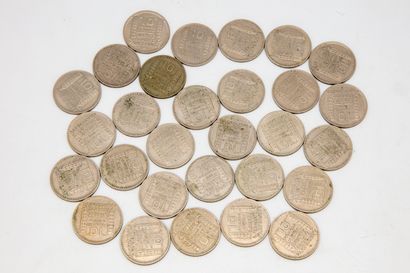 Lot de 29 pièces de 10 francs Turin 1948