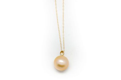 null 18k yellow gold pendant with a 15,55 mm South Sea pearl (gold color)

Gross...