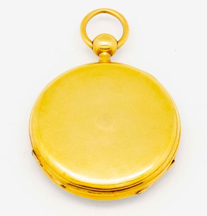 null Yellow gold pocket watch with cylinder escapement

Gross weight: 85 g.