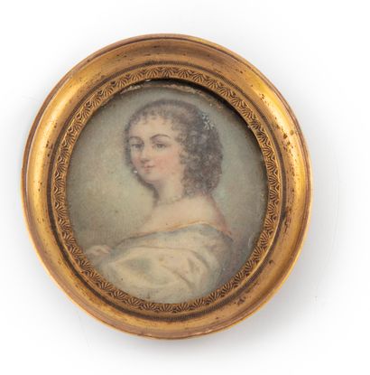 ECOLE FRANCAISE FRENCH SCHOOL 19th century

Miniature portrait of a woman in the...