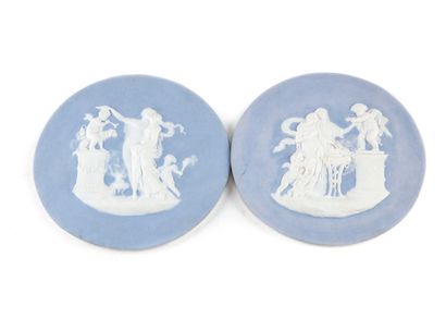Wedgwood In the taste of WEDGWOOD

Pair of biscuit porcelain medallions with white...