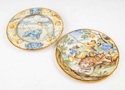 Castelli In the taste of CASTELLI

Two glazed earthenware plates decorated with wild...
