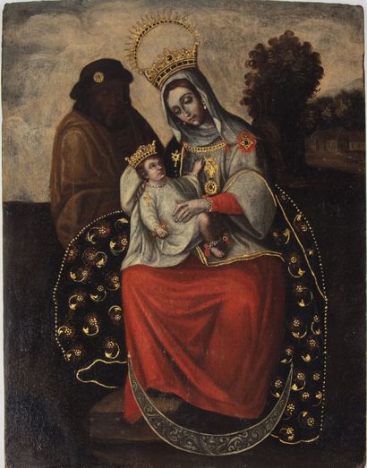 ECOLE ESPAGNOL SPANISH or SOUTH AMERICAN SCHOOL early 19th century

The Holy Family

Oil...