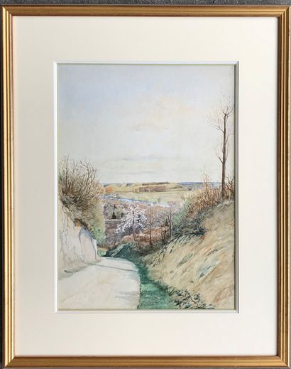HENNEGUY Louis Félix HENNEGUY (1850 - 1928)

The descending road

Watercolour on...