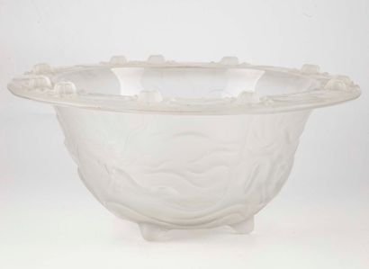 LALIQUE In the taste of LALIQUE

A satin-finish pressed-molded glass bowl, resting...