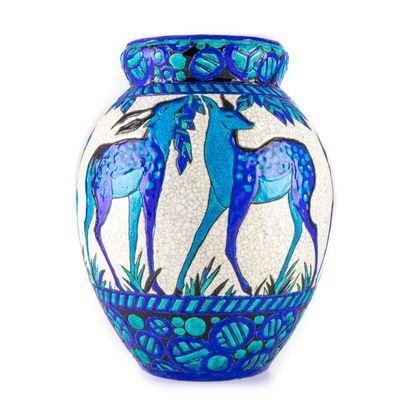 CATTEAU 
Charles CATTEAU (1880-1966) & BOCH FRERES - KERAMIS




Vase à panse renflée...