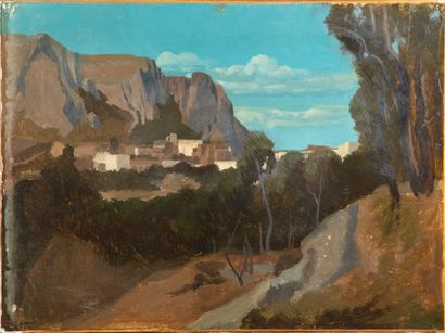 CHAUVEL Théophile Narcisse CHAUVEL (1831 - 1910)

Landscape of cliffs

Oil paper...