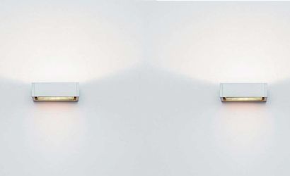 null Two SML SMALL wall lights - SATIN GLASS / SILK SCREENING

Designer : Jean-Marc...