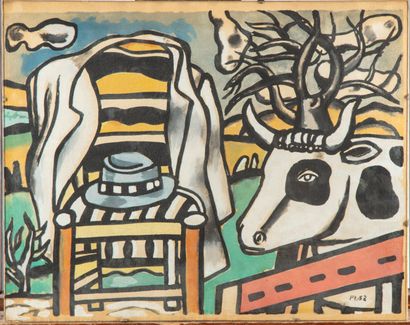 Fernand Leger Fernand LEGER (1881-1955).

The cow and the chair 

Lithograph in color...