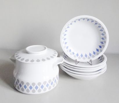 Alex BRUEL Alex BRUEL - LYNGBY porcelain factory - Denmark

Set of dishes of the...