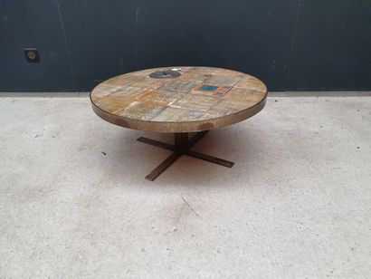Roger CAPRON 20th century work, in the taste of Roger Capron

Round coffee table,...