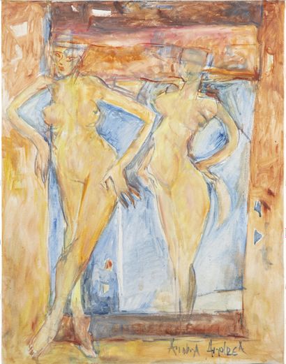Andrea FILIPOVIC Andriya ANDREA FILIPOVIC (1955)

Study of nudes

Oil on canvas 

Signed...
