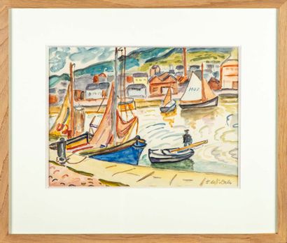 SAINT DELIS Henri de SAINT DELIS (1878-1949)

Le port de Honfleur

Crayon réhaussé...