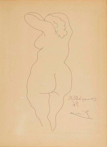 Pablo PICASSO Pablo PICASSO (1881 - 1973) 

Woman seen from behind 1956

Print (in...