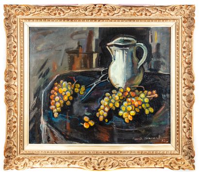 Franck INNOCENT Franck INNOCENT (1912-1983)

Still life with pitcher and grapes

Oil...