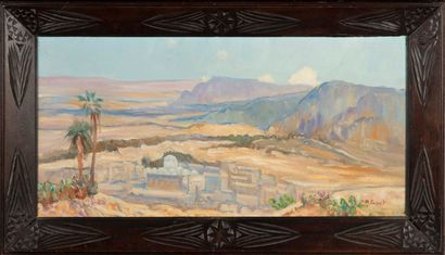MAURICE CANET Maurice CANET (1875-1959) 
High plateau of Kabylie 
Oil on canvas 
Signed...