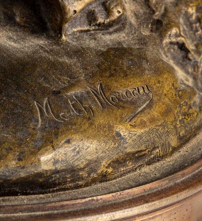 MOREAU Mathurin MOREAU (1822-1912)

Allegorical subject

Patinated bronze signed...