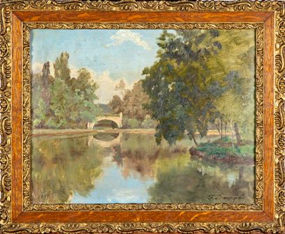 DEMARQUETTE DEMARQUETTE

The Pond

Oil on cardboard

Signed lower right 

25 x 32...