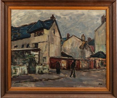 Léonard BORDES Leonard BORDES (1898-1969)

Street of Rouen

Oil on paper mounted...