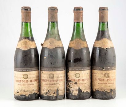 BEAUNE 4 bouteilles SAVIGNY LES BEAUNES 1964 A&R Barrière Freres

Niveau bas

Etiquettes...