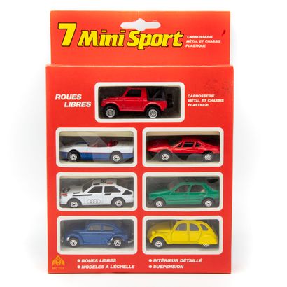MC TOYS MC TOY

Set of 7 mini-sports in their presentation box, FERRARI, 2CV, Beetle...