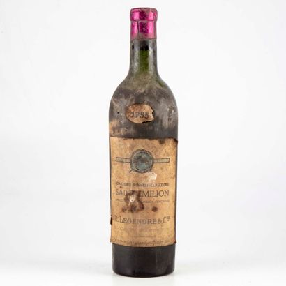 PONTET CLAUZURE 1 bouteille CHATEAU PONTET CLAUZURE 1955 Saint Emilion

Niveau mi-épaule

Etiquette...