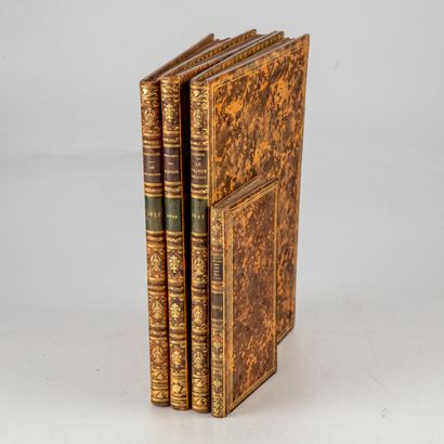 null Theatre, 17th century]. Set of 4 pieces, in uniform pastiche bindings, marbled...