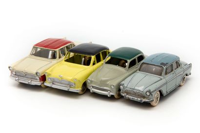 DINKY TOYS DINKY TOYS FRANCE

Lot de 4 véhicules dont une Simca Chambord bicolore...