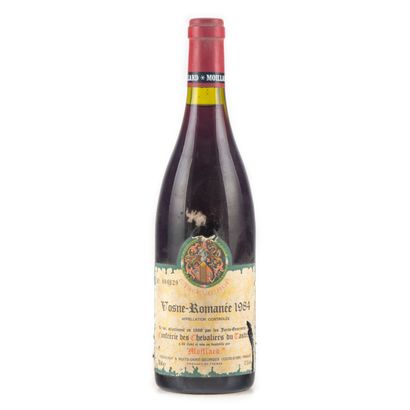 Vosne Romanée 2 bouteilles : 1 VOSNE-ROMANEE 1984 Confrérie des Chevaliers du Tastvin...