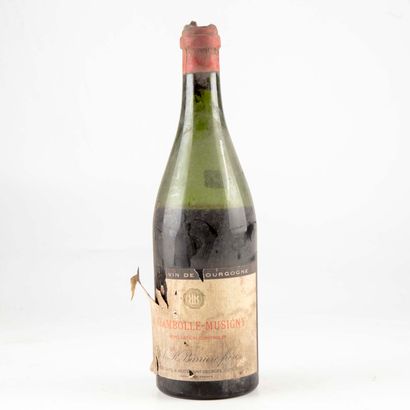 CHAMBOLLE 1 bouteille CHAMBOLLE MUSIGNY 1955 ? Barrière frères

Niveau très bas 

Etiquette...