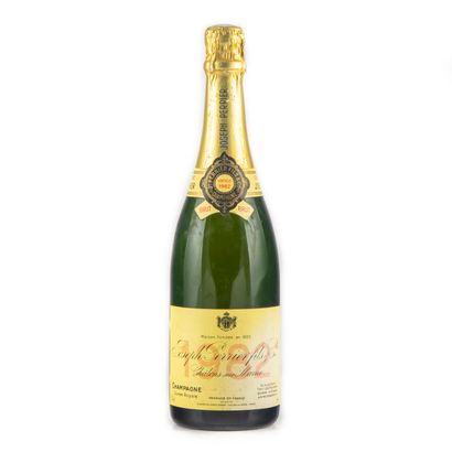 CHAMPAGNE 1 bottle CHAMPAGNE 1982 Cuvée Royale Joseph Perrier (faded label)
