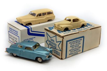 PROVENCE MOULAGE PROVENCE MOULAGE 1/43

Lot comprenant Studebaker 1951 coupé bleu...
