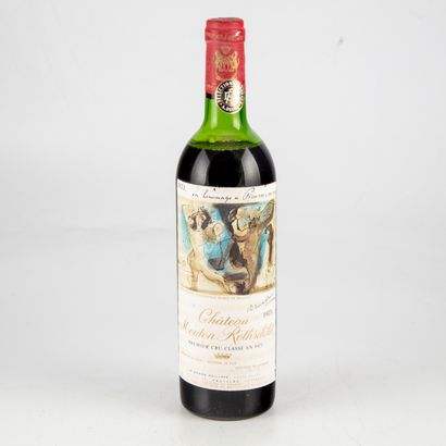 Mouton Rothschild 1 bottle CHATEAU MOUTON ROTHSCHILD 1973, First growth classified...