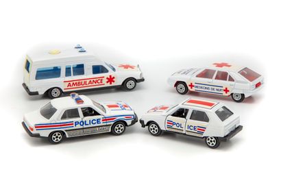 NOREV NOREV 1/43

Lot de 9 véhicules publicitaires et de service dont ambulance,...