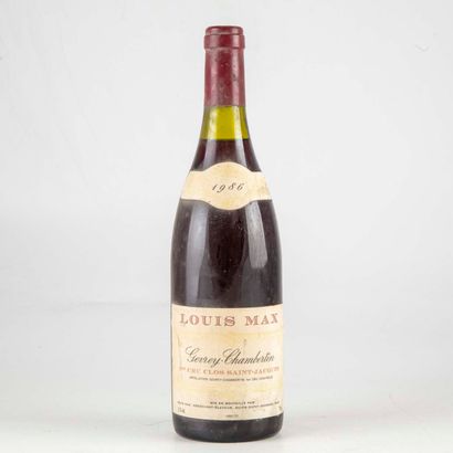 Gevrey-Chambertin 1 bottle GEVREY-CHAMBERTIN 1986 1er cru Clos Saint-Jacques, Louis...
