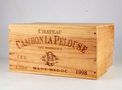 CAMBON LA PELOUSE 6 bottles CHATEAU CAMBON LA PELOUSE 1998 Haut-médoc

Wooden ca...