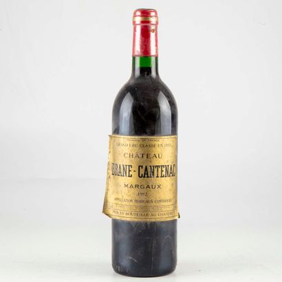 BRANE-CANTENAC 1 bottle CHÂTEAU BRANE-CANTENAC Margaux 1992

Good level

Label slightly...