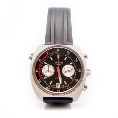 LONGINES LONGINES

Men's chronometer watch, Heritage Diver model, rubber strap, folding...
