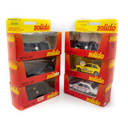 SOLIDO SOLIDO 1/43

Lot de 6 véhicules en BO dont une Renault 25 n°1339, une Peugeot...