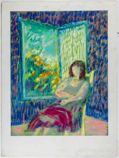 LORMIER Claude LORMIER (1935)

Portrait de femme à la fenêtre

Pastel, signé en bas...