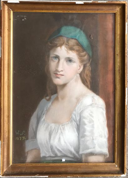 ECOLE FRANCAISE ECOLE FRANCAISE du XIXe

Portrait de jeune fille 

Pastel sur papier...