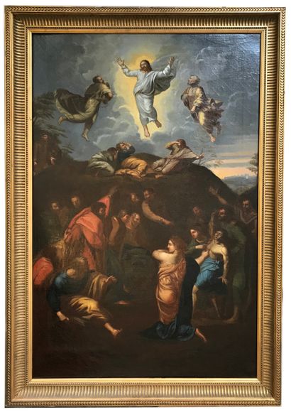 ECOLE FRANCAISE ECOLE FRANCAISE XIXème d'après Raphaël

La Transfiguration 

Huile...