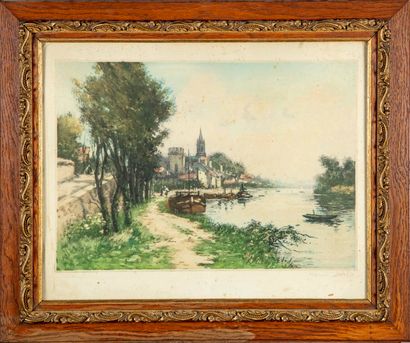 LEVIS Maurice LEVIS (1860-1940)

Paysage au bord de rivière

Gravure, contresignée...