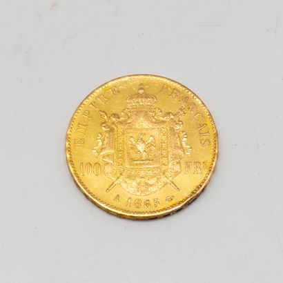 Pièce de 100 francs or de 1865 A