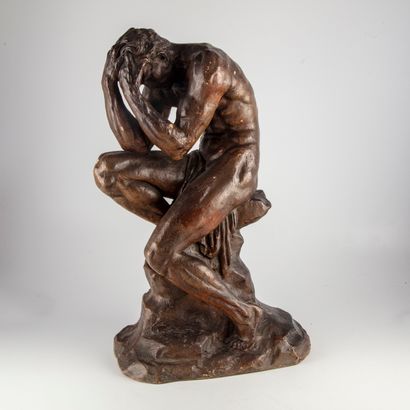Rodin D'après RODIN

Le Penseur

Terre cuite à patine brune, monogrammé "OM" sur...