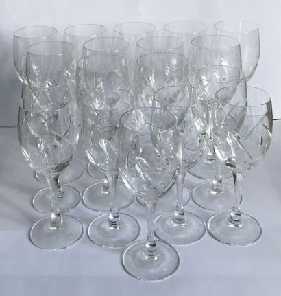 BACCARAT Manufacture BERTRICHAMPS-KLEIN - BACCARAT

Set of eleven water glasses on...