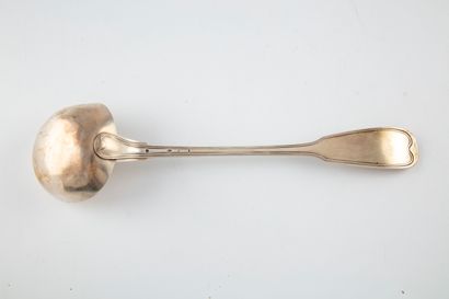 null Silver ladle with filets and contours. Style XVIIIe

M.O. : NCP (not identified)...