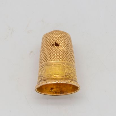 null Gold thimble

Accidents

Weight : 5,6 g