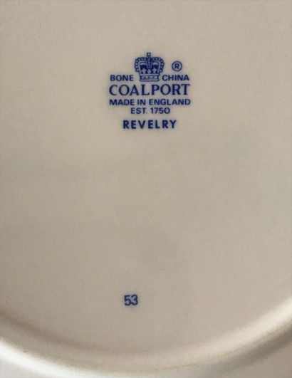 Coalport Manufacture COALPORT - Angleterre

Partie de service de table en faïence...