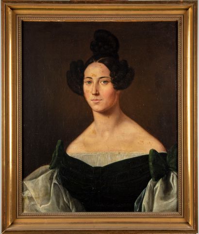 null ECOLE FRANCAISE DU XIXe

Portrait de femme à la robe noire

Huile sur toile...